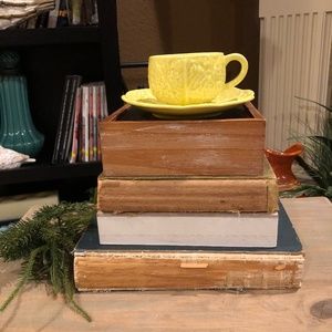 Vintage Secla Cabbage Leaf Teacup and Saucer Set